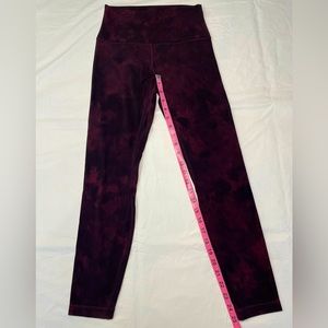 Lululemon Align leggings, 25”, size 6 - diamond dye Merlot/burgundy